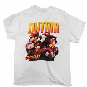 Shohei Ohtani Graphic T Shirt White Size Small